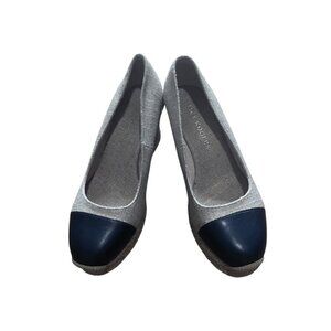 NWOT Jack Rogers Women's Tan and Blue Wedges Size 7.5